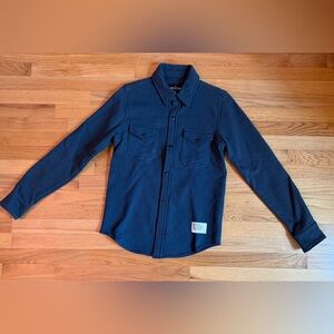 American Giant Redwood Fleece Overhsirt - Heritage Navy